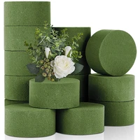 floral foam 15 pcs round dry floral foam blocks green styrofoam blocks for artificial flowers great for flower
