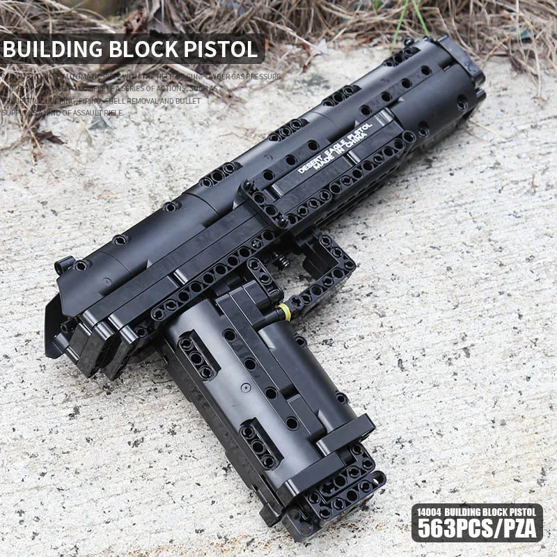 Строительные блоки Mould King 14004 The Create Desert Eagle модель оружия Детские кубики Обучающие