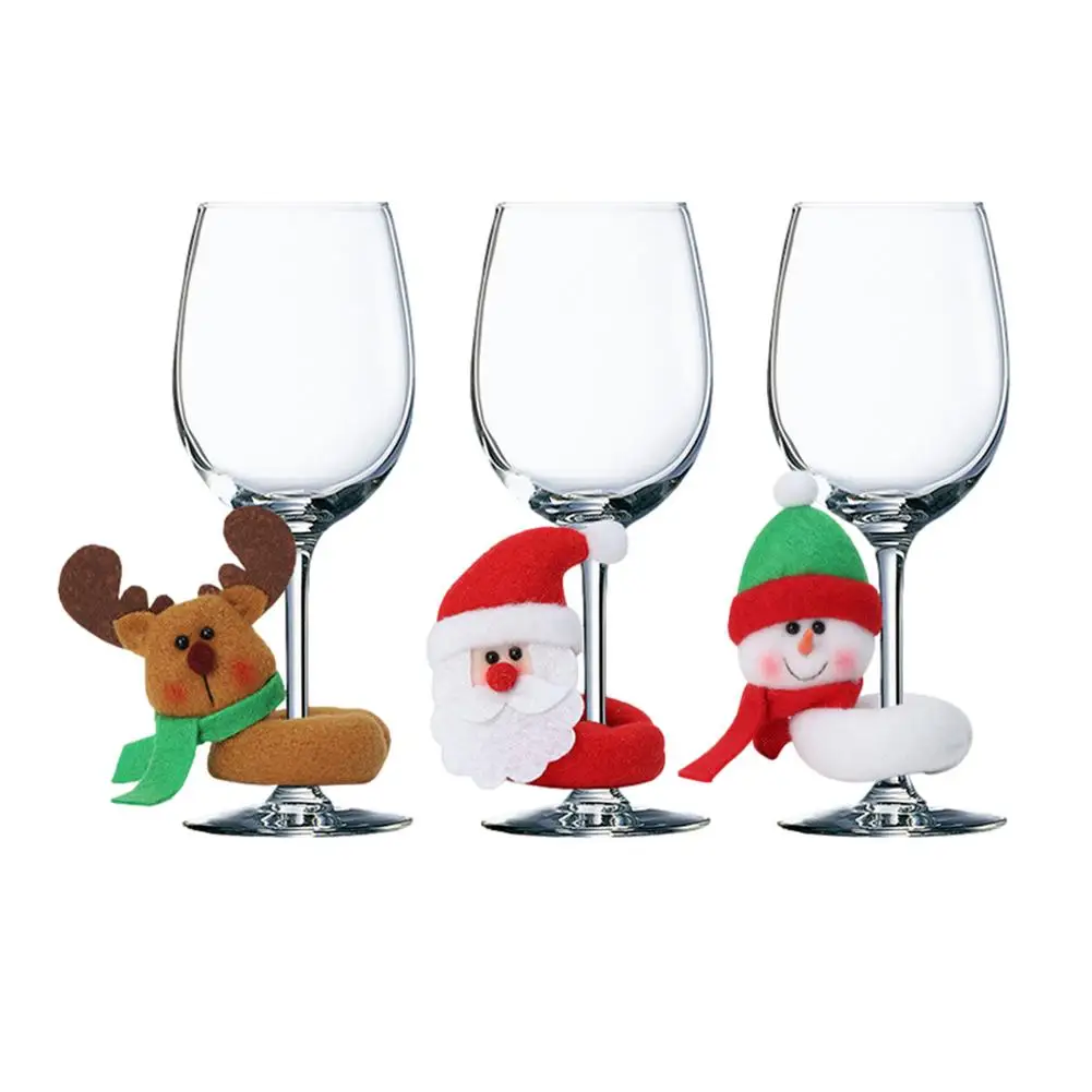 

Christmas Wine Glass Decoration Christmas Cup Decoration Length 8CM, Width 3CM, Height 9CM