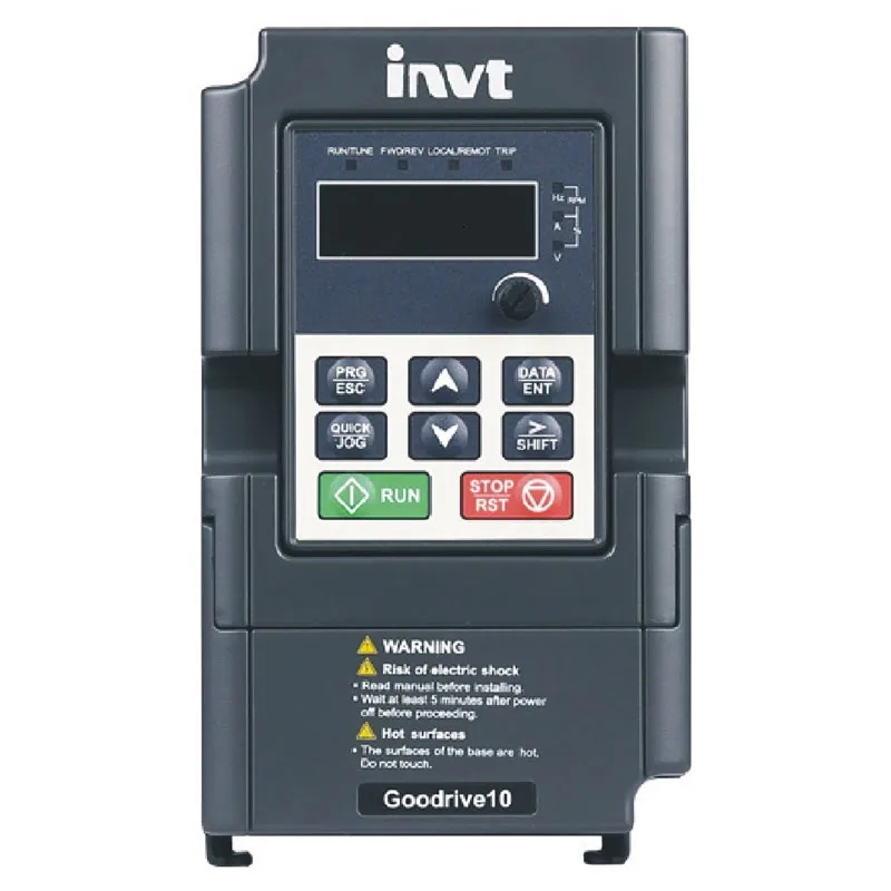 Новый GD10 0R7G S2 B однофазный 1 phase 230V 0.75KW 9.3A Вход INVT инвертора с частотно регулируемым