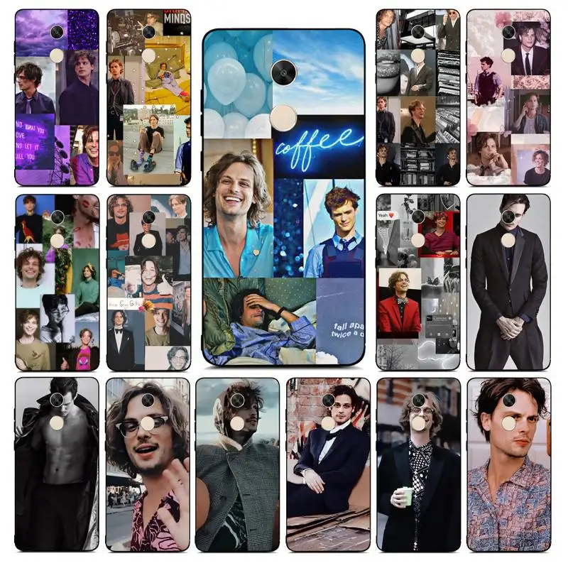 

FHNBLJ Matthew Gray Gubler Phone Case for Redmi Note 8 7 9 4 6 pro max T X 5A 3 10 lite pro