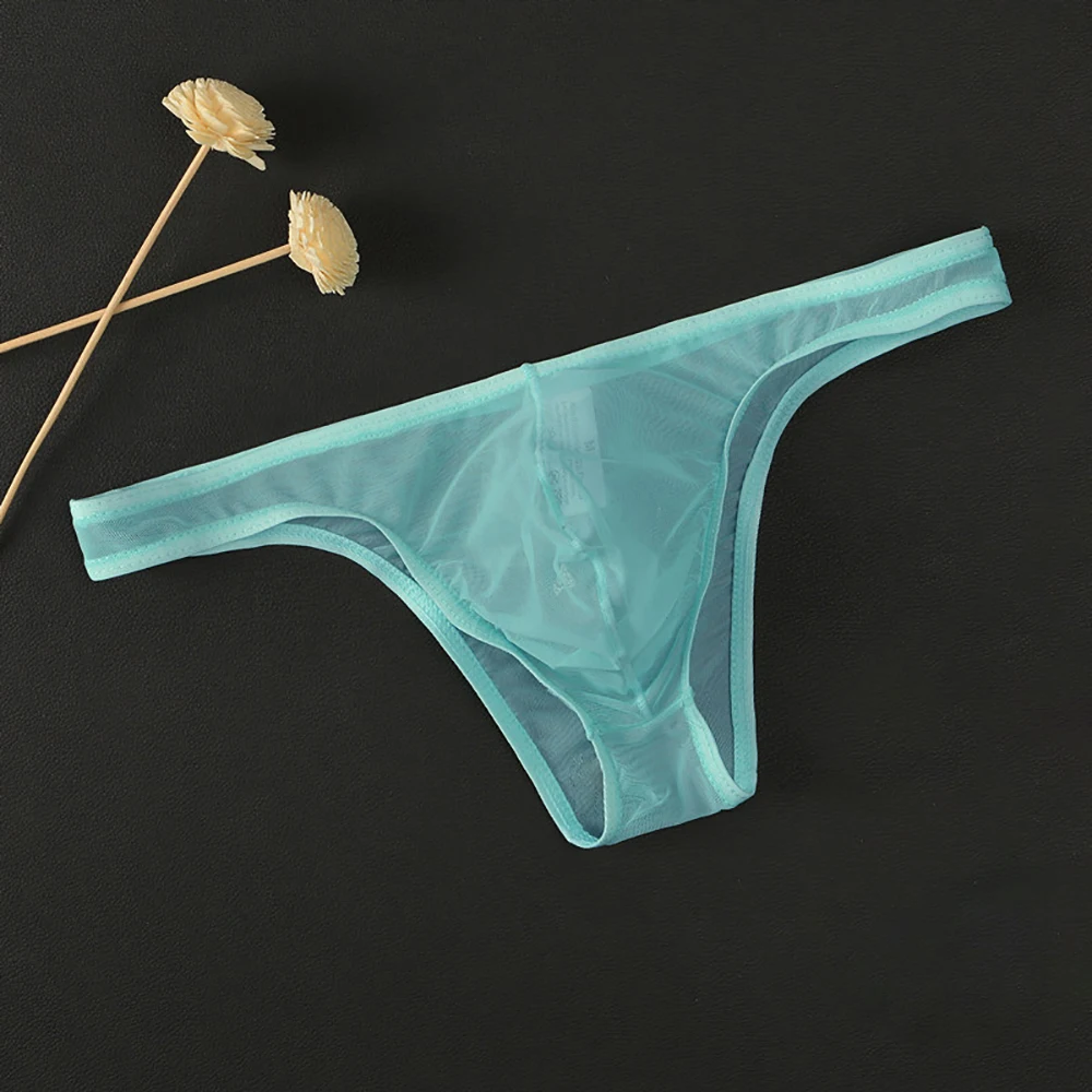 

Sexy Men See-Through Boxer Briefs Sheer Breathable Mesh Pouch Underwear Lingerie Thin Hot Bikini Mens Sexy Underwear