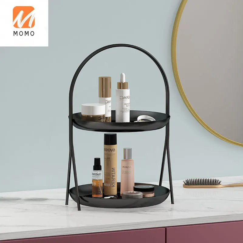 

Light Luxury Desktop Storage Rack Home Bathroom Cosmetics Storage Box Key Jewelry Box Dresser Organize Fantastic Durable