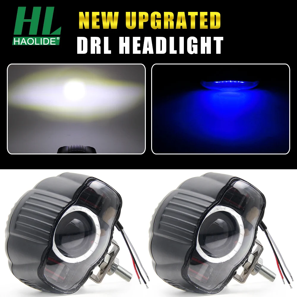 HAOLIDE DRL 25 Вт Светодиодный светильник Led высокого качества в байкерском стиле головной светильник супер яркий автомобильный Ангельские глазки Точечный светильник 12V 24V Moto светодиодных ламп HAOLIDE DRL 25 Вт Светодиодный светильник Led высокого качества в байкерском стиле головной светильник супер яркий автомобильный Ангельские глазки Точечный светильник 12V 24V Moto светодиодных ламп