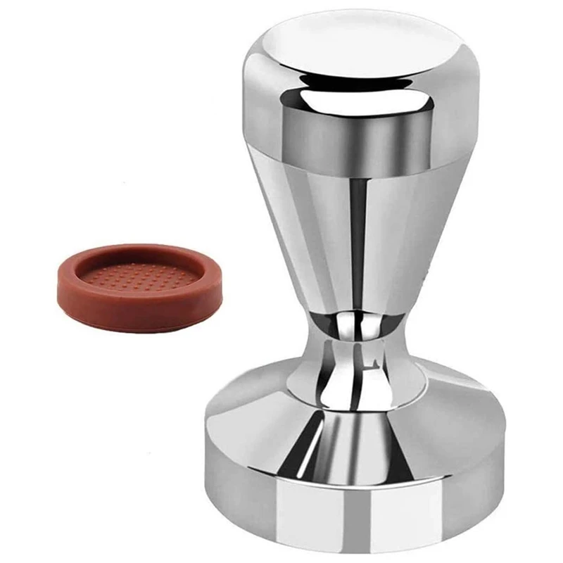

Espresso Coffee Tamper - Coffee Tamper 51mm Coffee Tamper Coffee Presser Coffee Shop Supplies with Silicone Tamper Mat