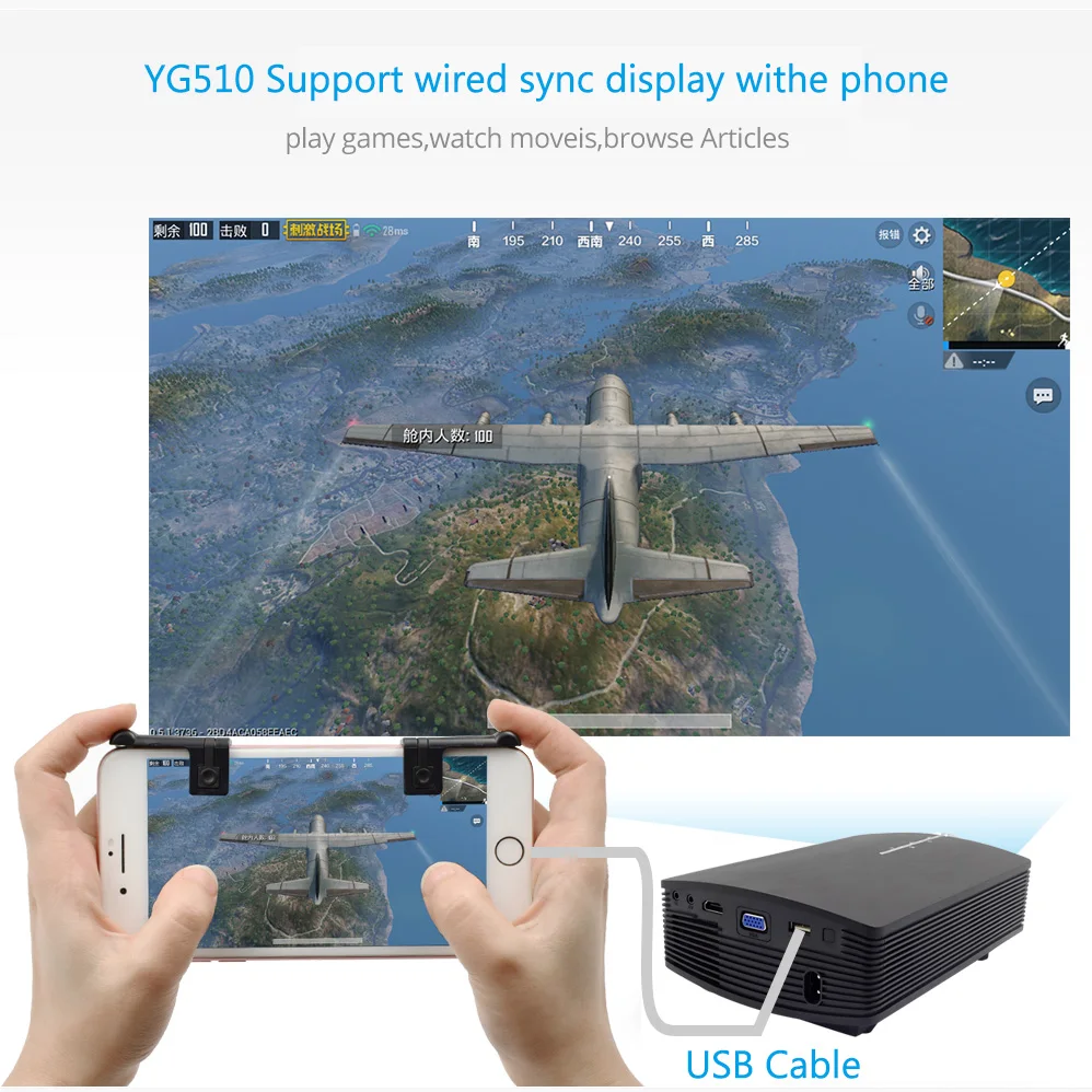 ThundeaL YG500 YG510 Gm80a мини-проектор 1800 Люмен светодиодный ЖК-дисплей VGA HDMI AC3 проектор Поддержка 1080P YG500A 3D портативный проектор