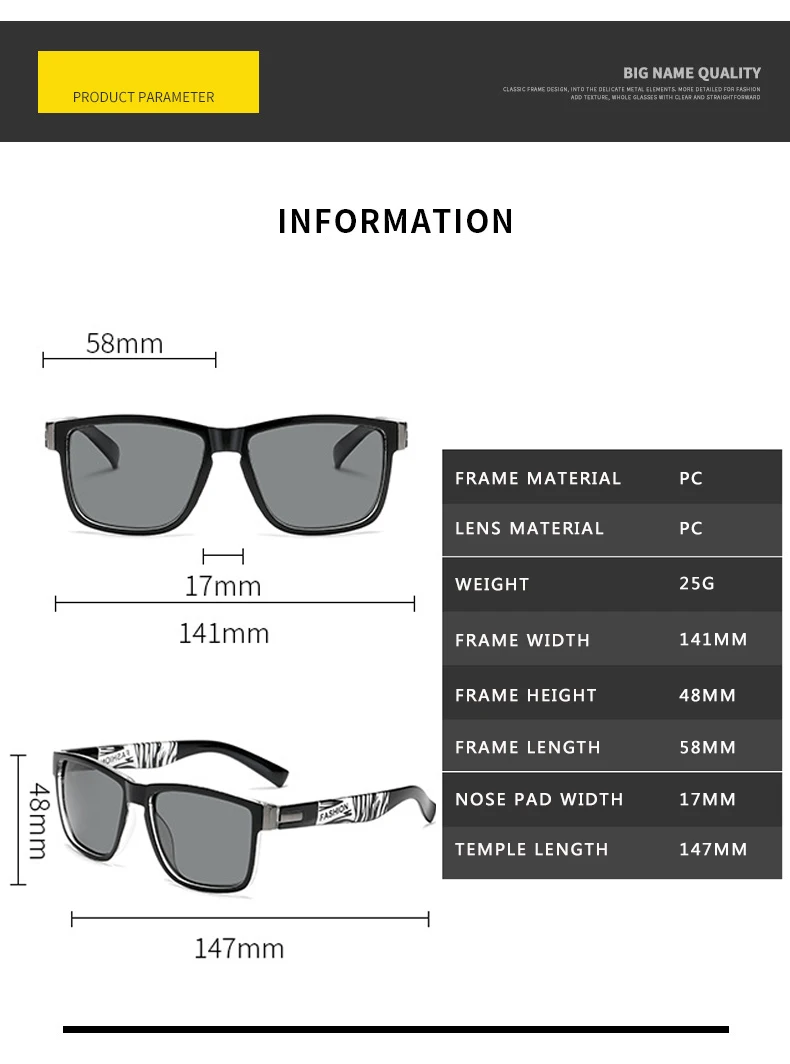 

DJXFZLO Brand Vintage Polarized Glasses Men Women Classic Driving Glasses Sun Goggles Hiking Eyewear Sport Sunglasses