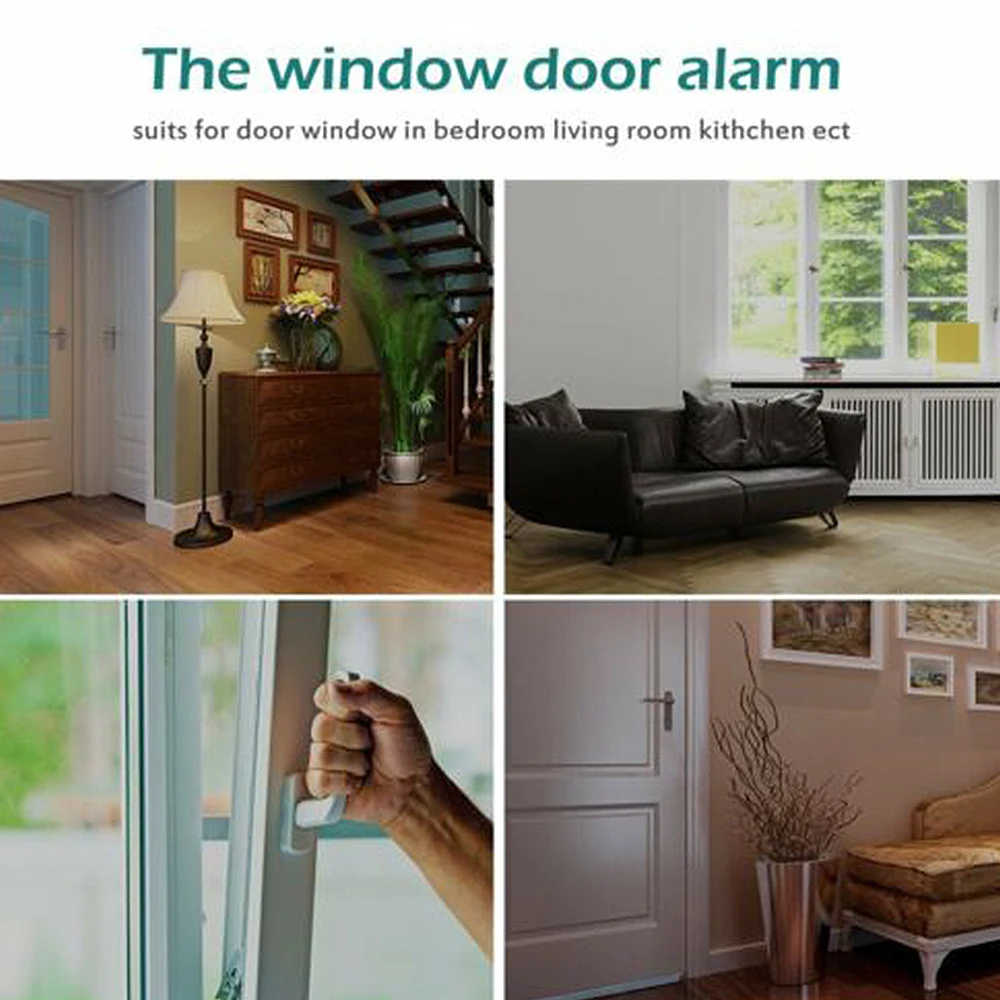 Wireless Alarm Mini Burglar Security Window/Door Entry System Magnetic Sensor Siren 1PCS/8PCS |