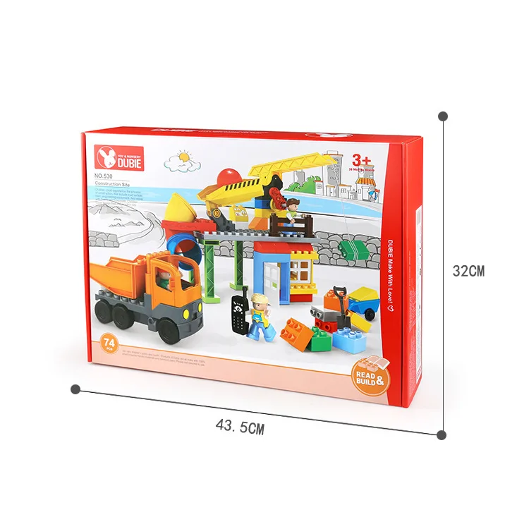 

Building blocks children's toys Construction site scene educational building block toys for kid's birthday gift