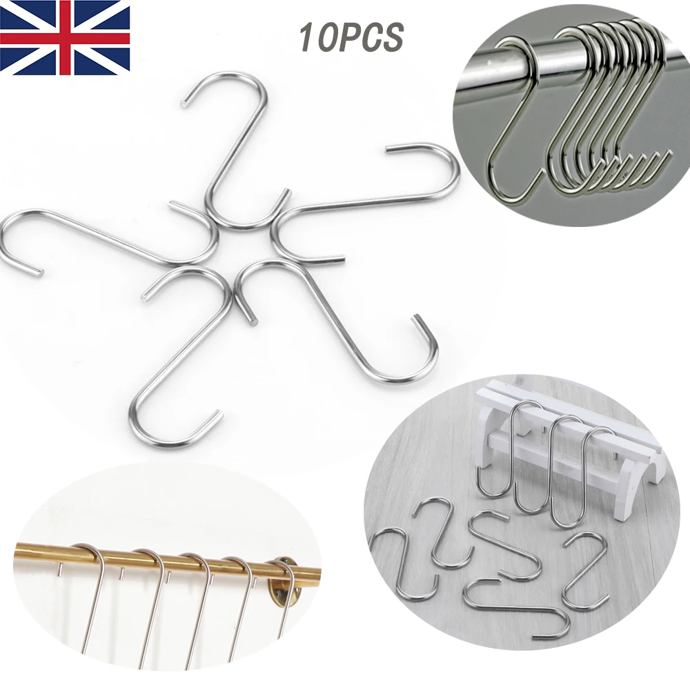 Горячая распродажа 10 шт. Аксессуары для ванной комнаты Шторы металлический крюк