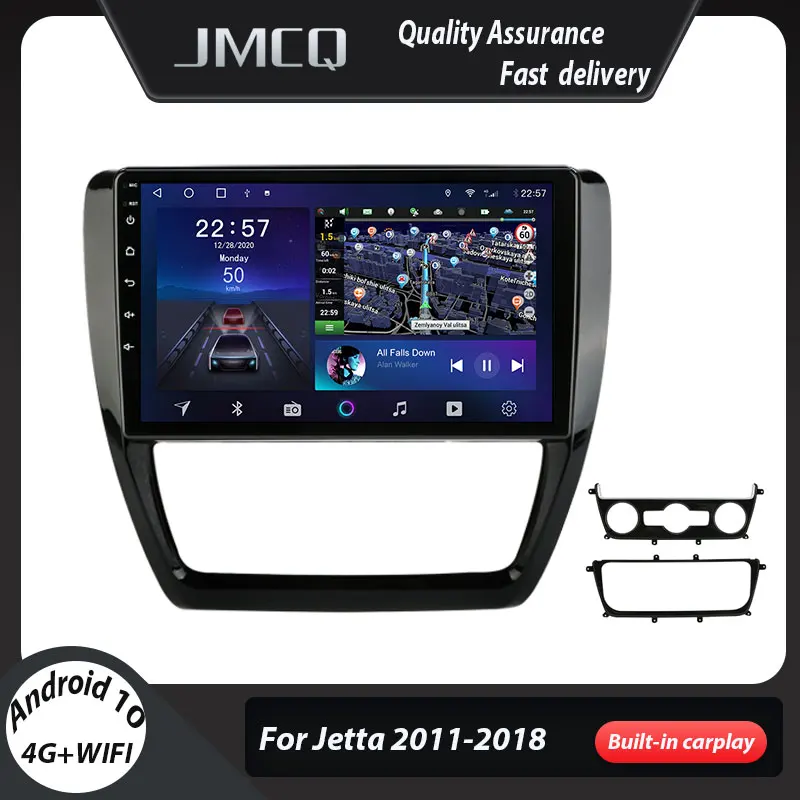 Автомобильная магнитола JMCQ Android 10 0 для Volkswagen VW Sagitar Jetta Bora 2011 2018 мультимедийный