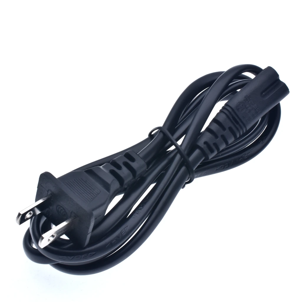 Кабель питания с американской вилкой 2 зубчатый шнур розетками IEC320 C7 для ноутбука