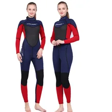 Traje de neopreno para mujer de 3 mm de neopreno premium para surf, traje de buceo, snorkel, kite, surf, natación, calentador, traje de baño para mujer (4)