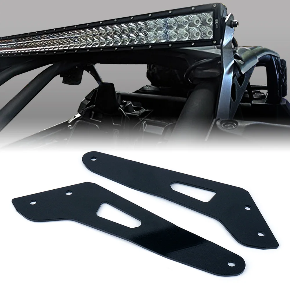 

2 Pcs UTV Accessories LED Spotlight Bracket Car Top Light Mounting Bracket For Bombardier Can-Am Aaverick X3 2017-2019
