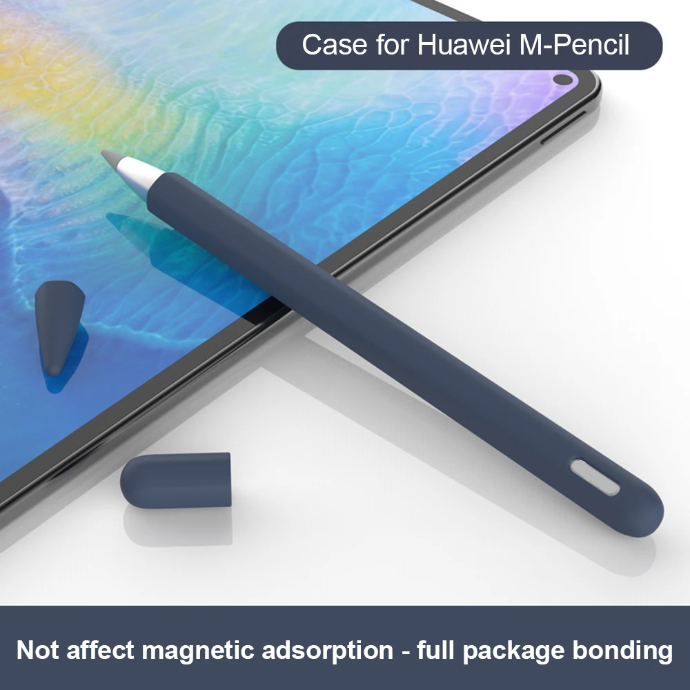 

Soft silicone compatible for huawei m-pencil case compatible for tablet touch pen stylus protective sleeve cover anti-lost​