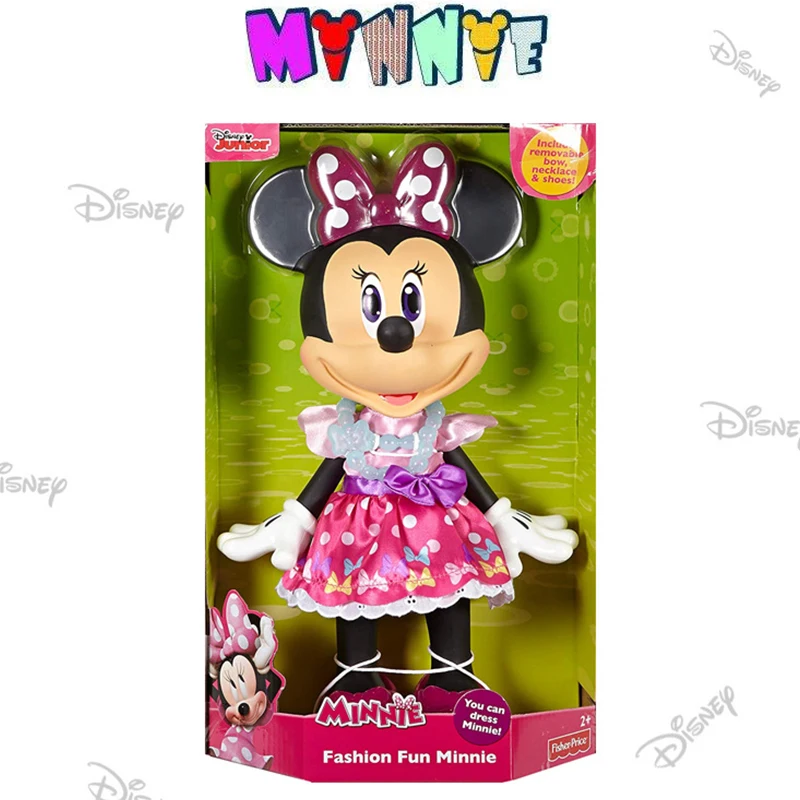 Disney натуральная Минни фигурку Модель Коллекция украшений аниме плюшевая кукла