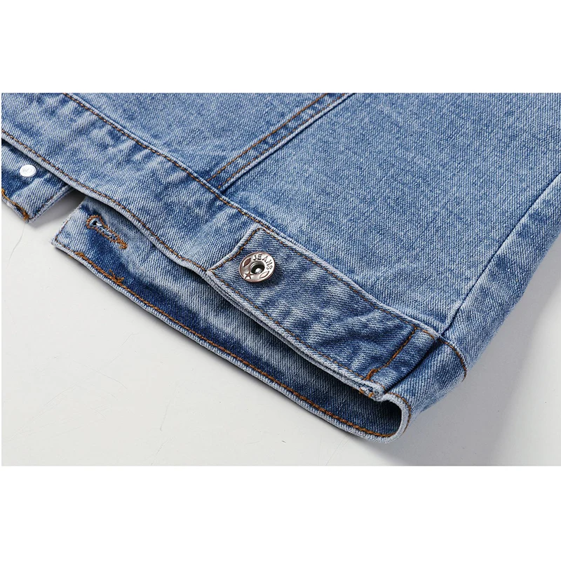 

SEDUTMO Summer Plus Size 5XL Denim Vest Women Slim Streetwear Remove Hooded Jacket Autumn Casual Coat Basic Waistcoat ED1571