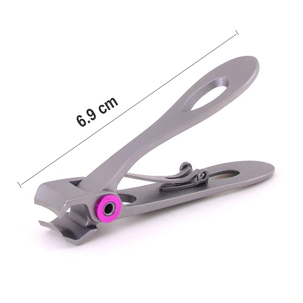 Pink 6.9cm Машинка для стрижки ногтей резак из нержавеющей стали триммер для стрижки ногтей Ножницы для ногтей для густых ногтей - Цвет: Pink 6.9cm
