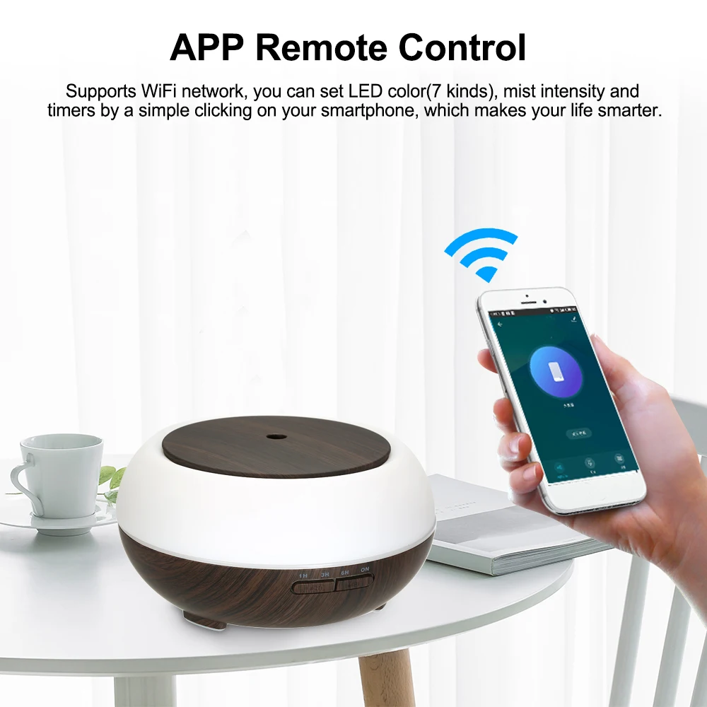 Увлажнитель Ароматизатор воздуха 400 мл Wi Fi голосовое управление|Модули для