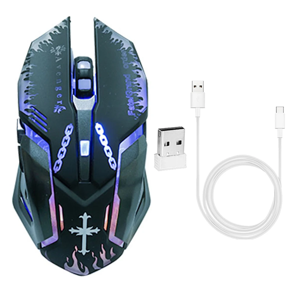 Беспроводная игровая мышь 2 4G профессиональная Мобильная компьютерная