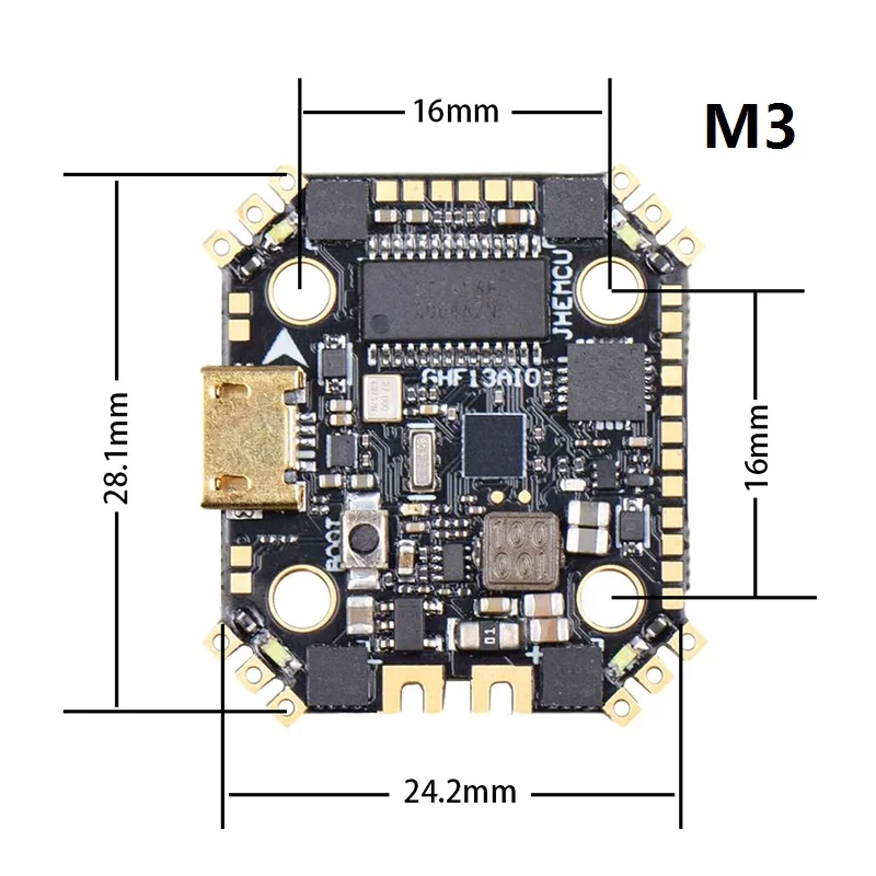новый контроллер полета jhemcu ghf13aio f4 os
