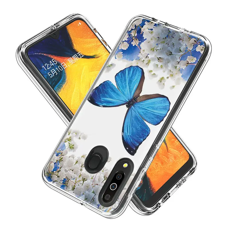 Прозрачный силиконовый чехол для Samsung Galaxy M30 Роскошный Жесткий накладка из