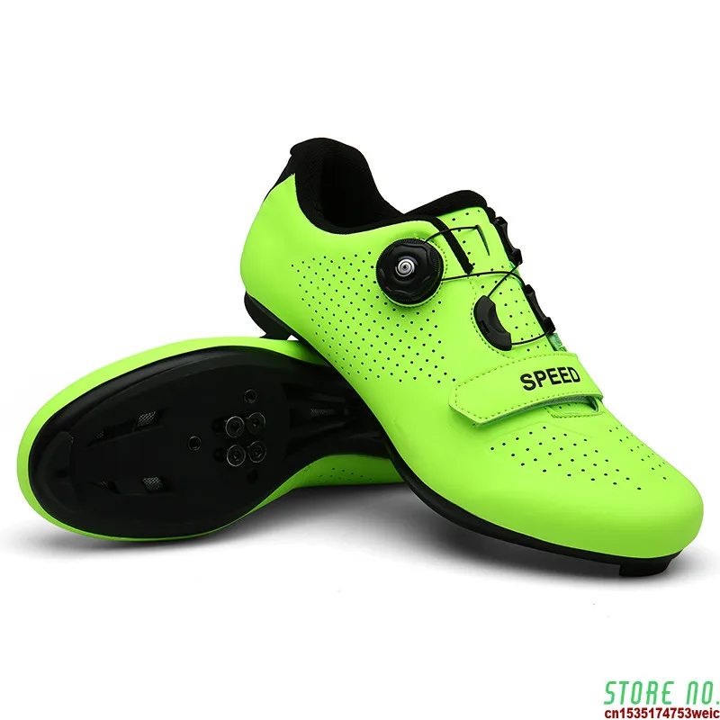Harga Sepatu Bersepeda MTB Kualitas Tinggi Sepatu Bersepeda Balap Jalanan Bersirkulasi Pria Sneakers Sepeda Profesional Mengunci Sendiri Sepatu Olahraga