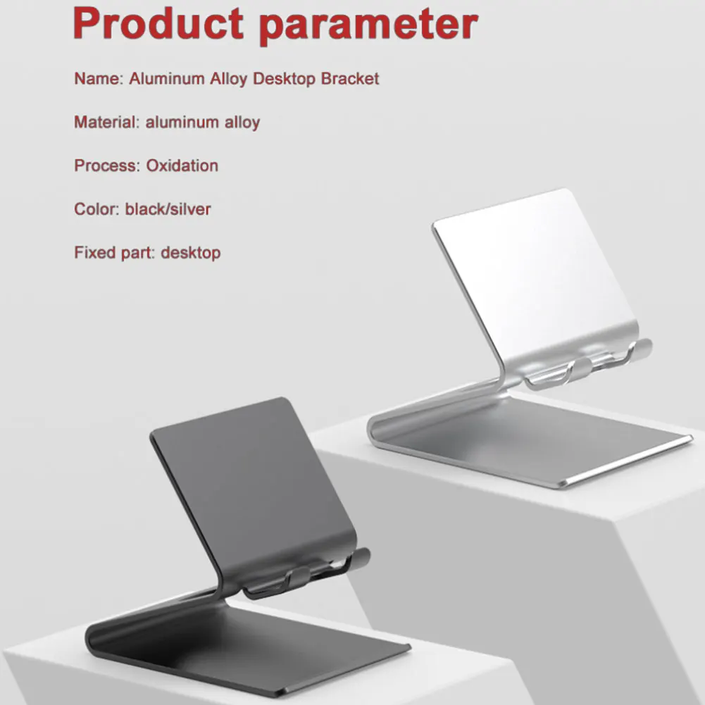 

New Hot Universal Aluminum Alloy Portable Holder Mobile Smartphone Support Tablet Stand For Mobile Holder Desk Cell Phone Holder