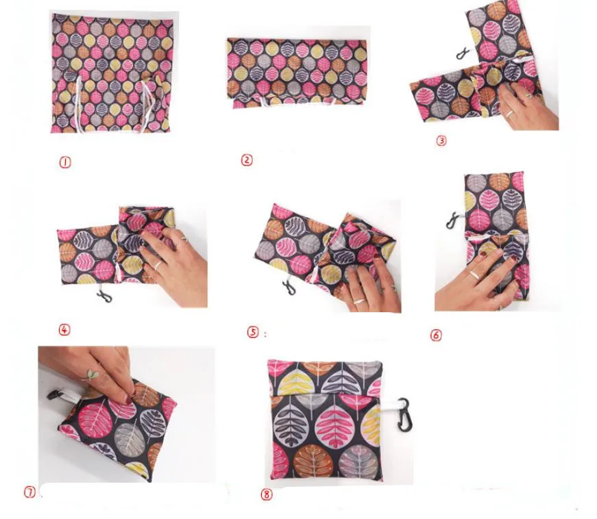 Эко сумка для покупок eTya с принтом животных и цветов Женская Складная хранения