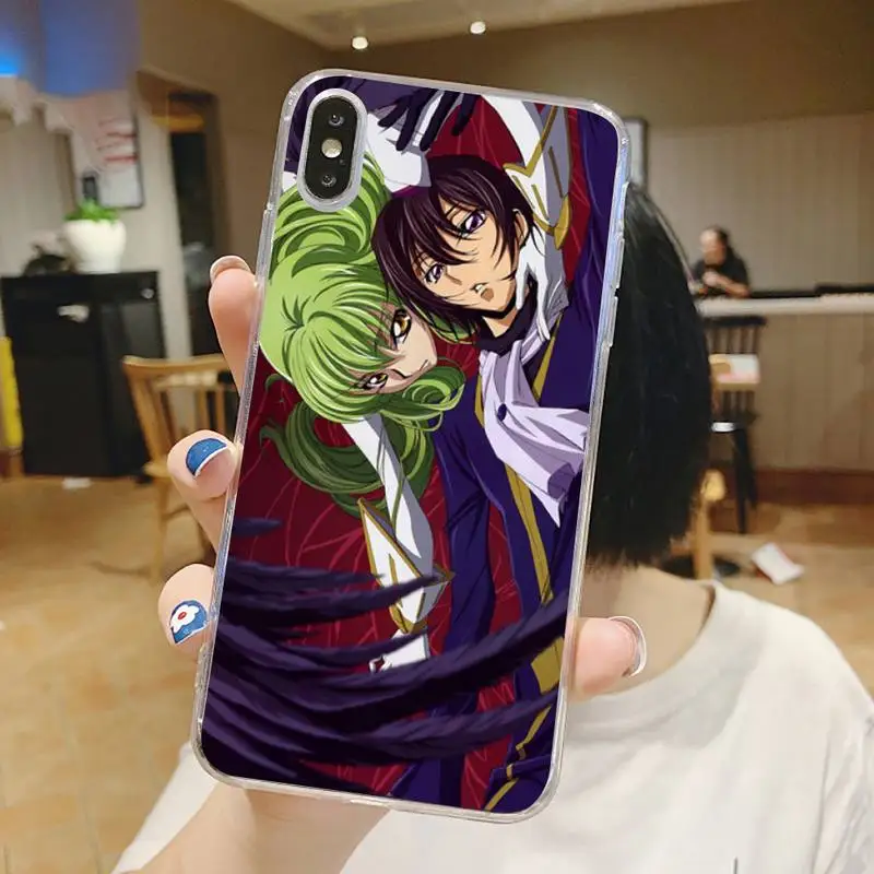 

Code Geass Japan anime Phone Case Transparent for iPhone 6 7 8 11 12 s mini pro X XS XR MAX Plus