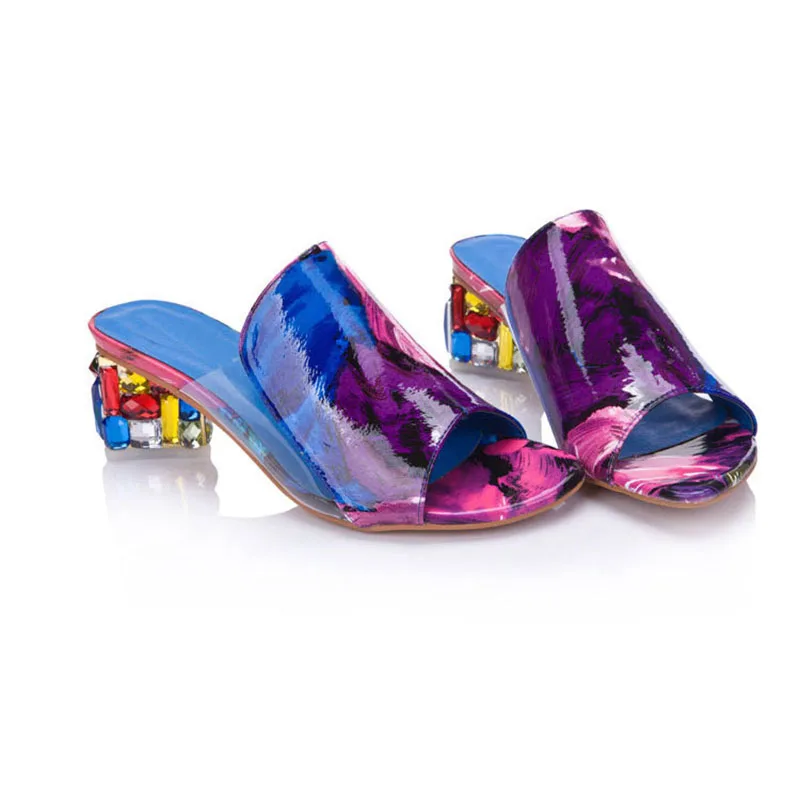 

High Heels Sandals Women Shoes Summer Shoes Colorful Shoes Women Sandals Slides Sandale Femme Flip Flops