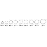 50pcslot 14151819202122mm metal diy jewelry findings open single loops jump rings split ring for jewelry making