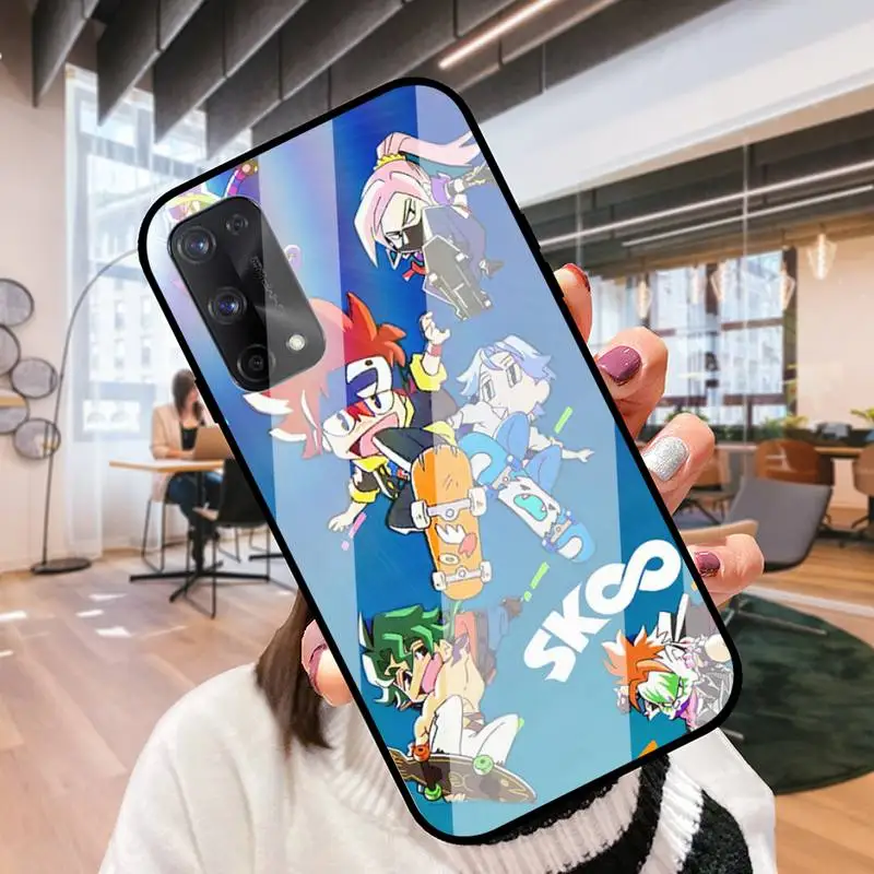 Стеклянная оболочка sk8 the infinity чехол для телефона Oppo R9 11 17 PRO F5 7 9 A5 37 57 59 83 |