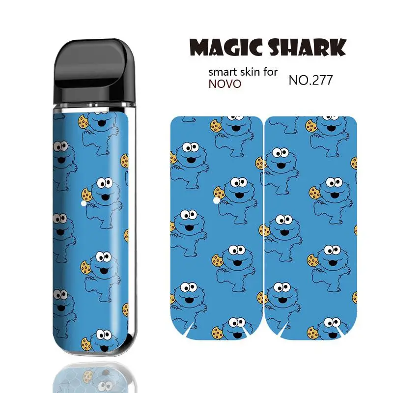 Чехол-наклейка Magic Shark Gold Fish Супермен Элмо камень граффити пленка для Smok Novo