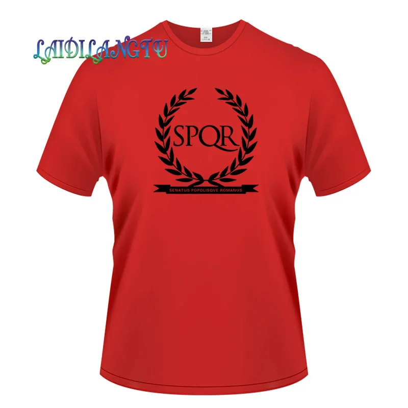 2019 забавная футболка SPQR милые мужские футболки из 100% хлопка крутая милая Летняя