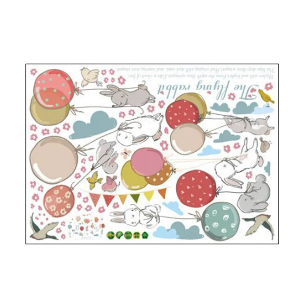 Абсолютно новые DIY милые Мультяшные фоновые настенные Стикеры