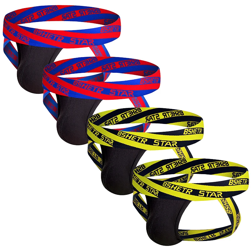 4 шт./упак. Для мужчин нижнее белье стринги Новое поступление BSHETR из махрового