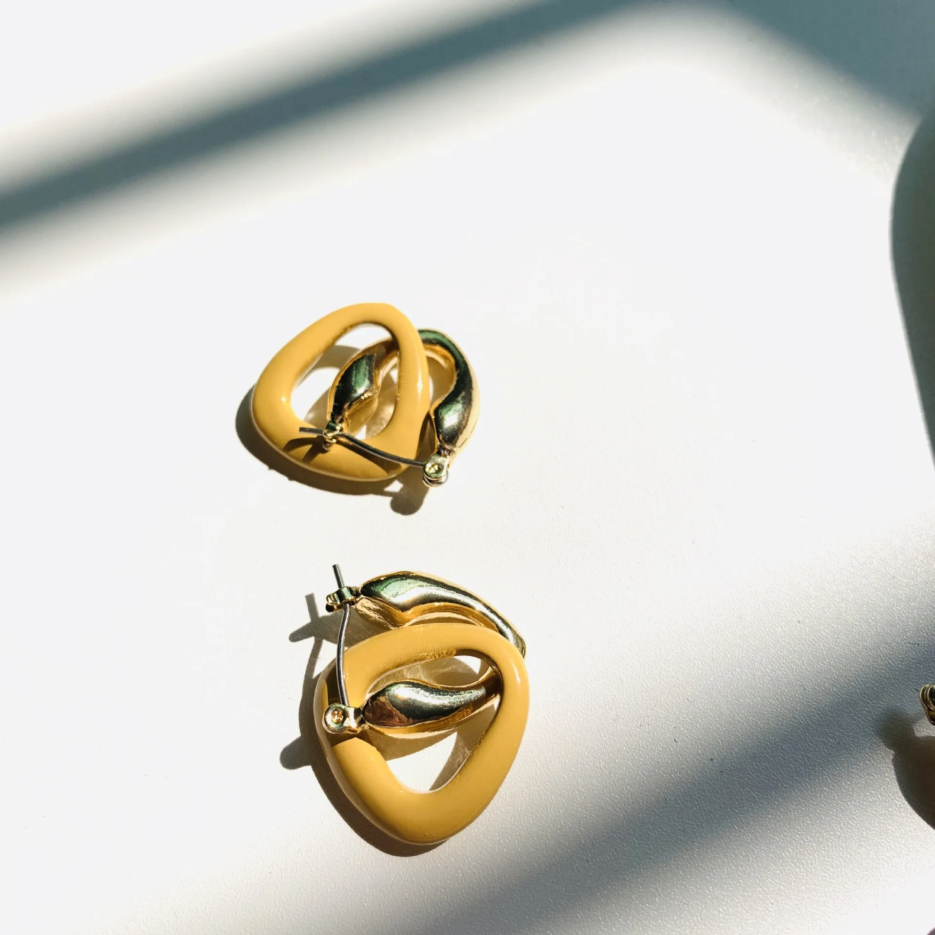 Корейские новые винтажные серьги из серебра 925 шикарные несимметричные