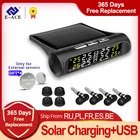 E-ACE Smart Car TPMS Встроенный датчик давления в шинах TPMS Солнечная Автомобильная сигнализация система мониторинга давления в шинах дисплей