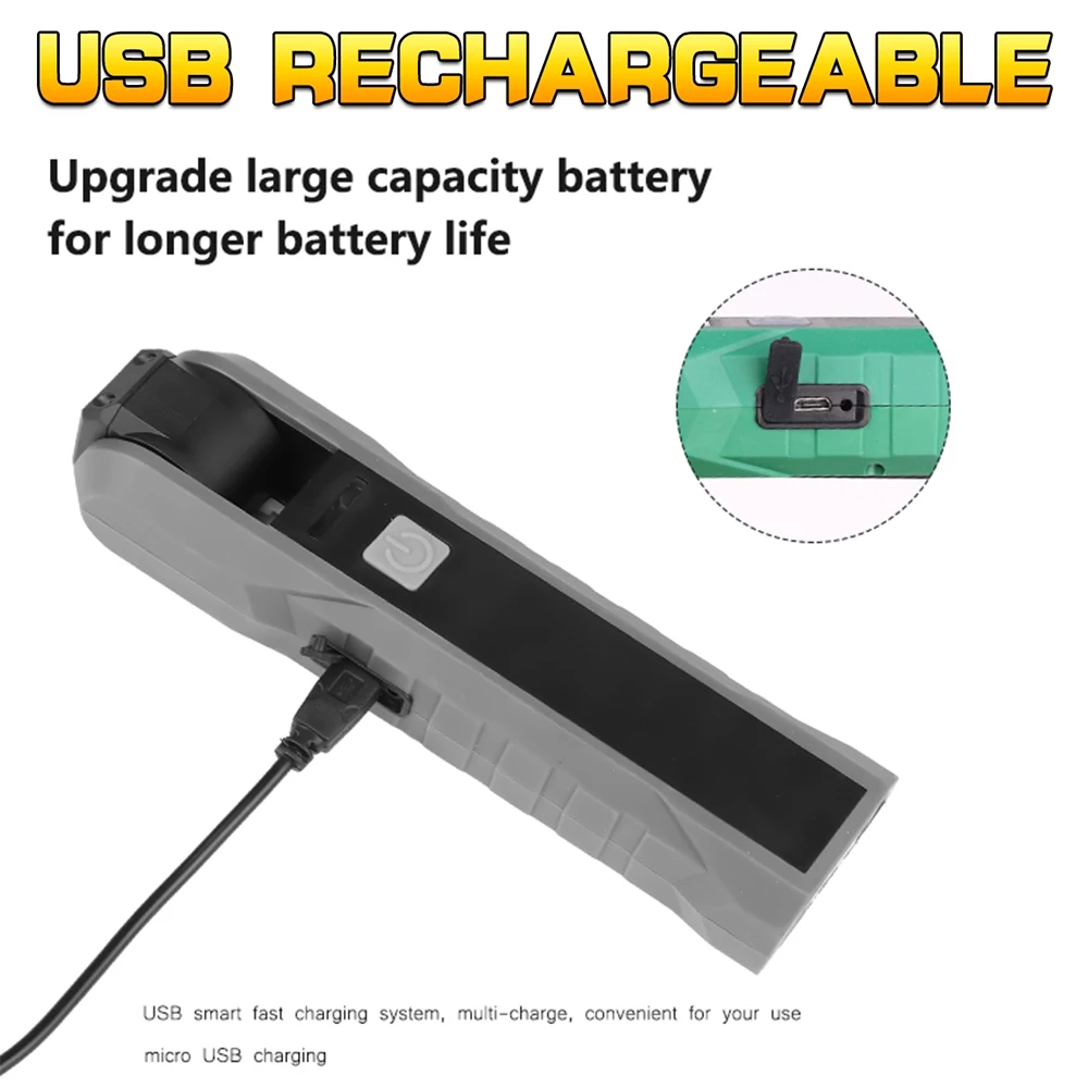 Светодиодный Рабочая лампа USB Перезаряжаемый фонарик Магнитный факел Гибкая инспекционная ручная лампа Рабочий свет открытый прожектор