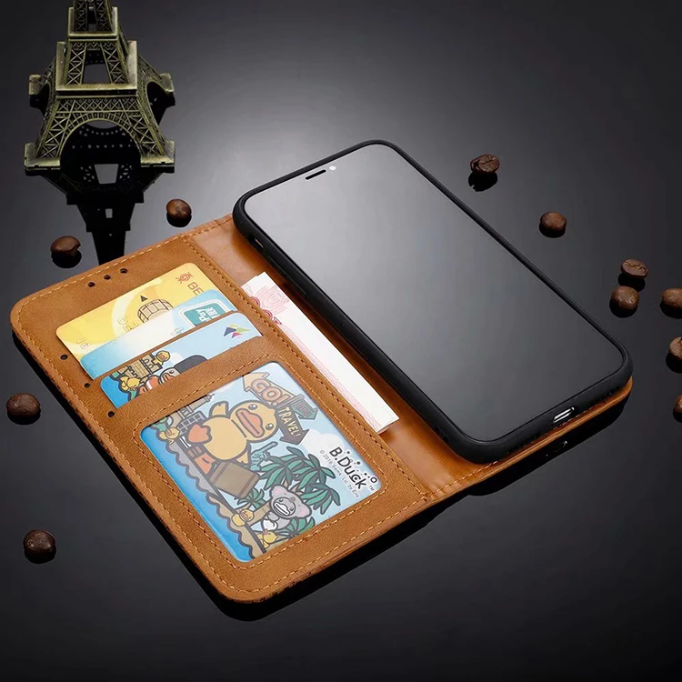 Чехол для Motorola Moto One Vision откидной кожаный магнитный чехол бумажник телефона Action