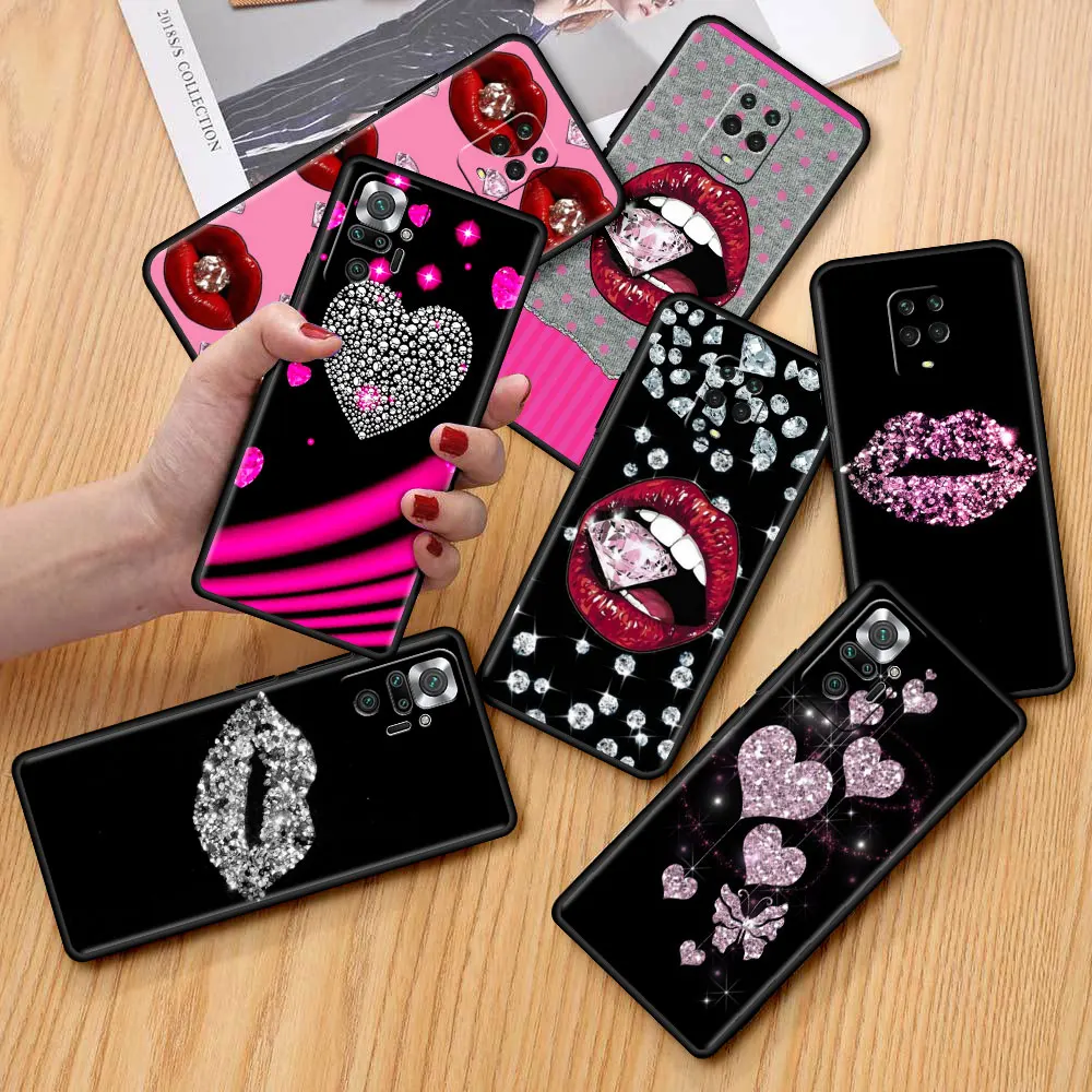 

Crystal Cool Diamond Fitted Cover for Xiaomi Redmi Note 9S 9 8 7 8T 10 Pro 9C 9A 7A 6A 8A 6 K40 Soft Coque Phone Case