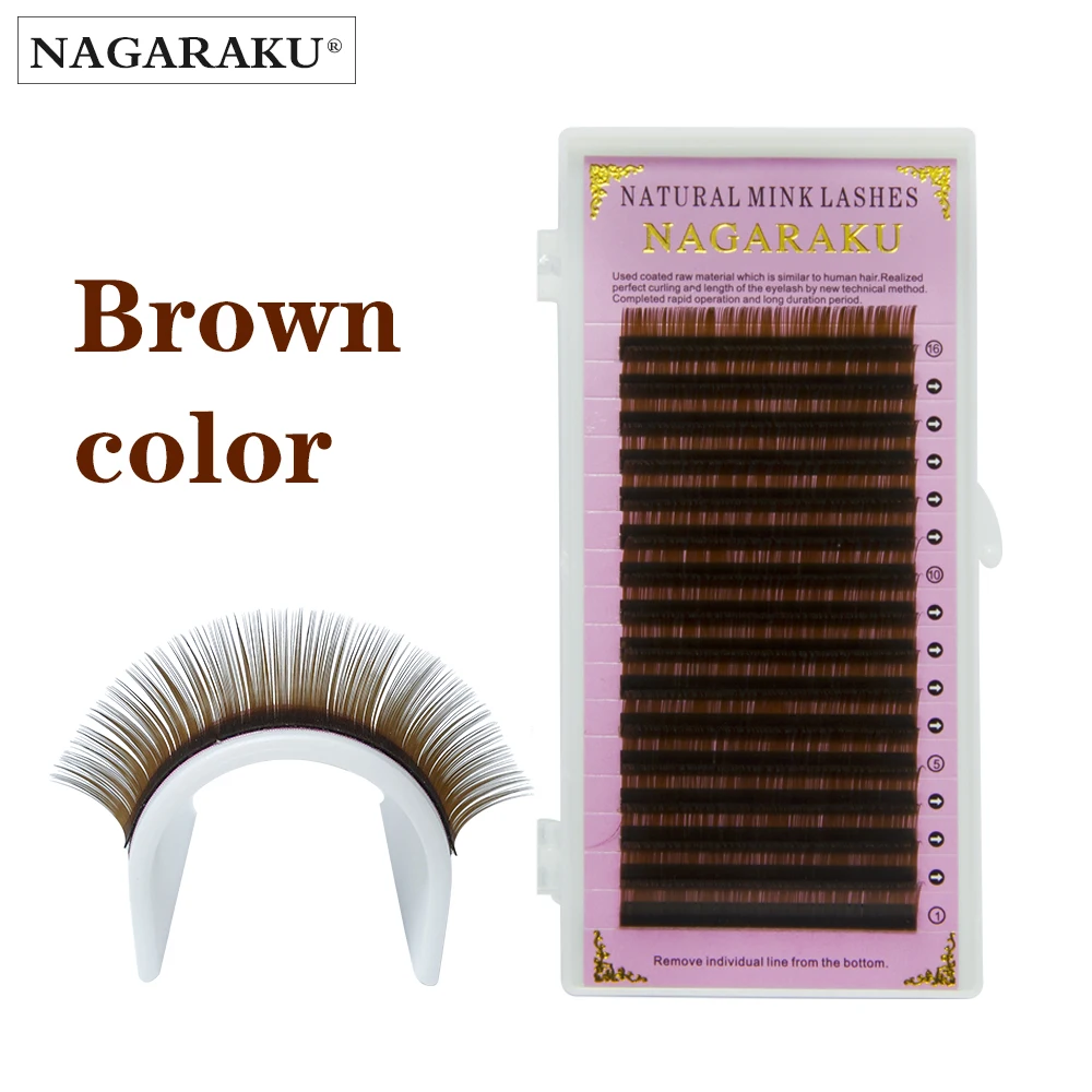 Фото Ресницы NAGARAKU 16 рядов для наращивания норковые супер мягкие натуральные ресницы