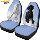 Чехол для автомобильного сиденья HUGSIDEA, 2 шт.комплект, 3D B  W, Крейзи Хорс, с принтом, протектор для салона автомобиля, простыня, стильные чехлы для украшения автомобиля