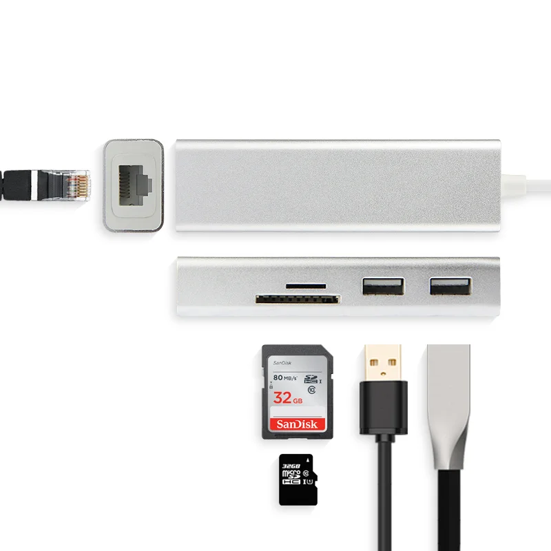 Адаптер AJIUYU USB Type C для MacBook Pro Air 2018|USB-хабы| |