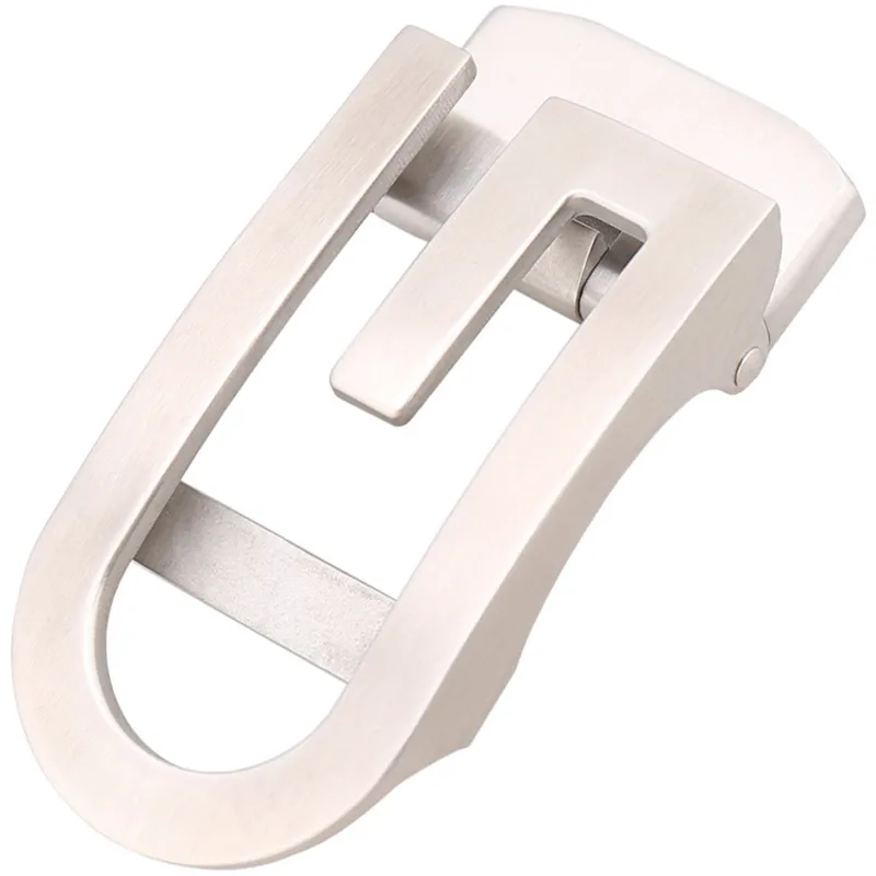 

ZLRPH Stainless steel auto buckle business belt buckle men's waist lead letter Auto button stainless steel Prevention of allergy