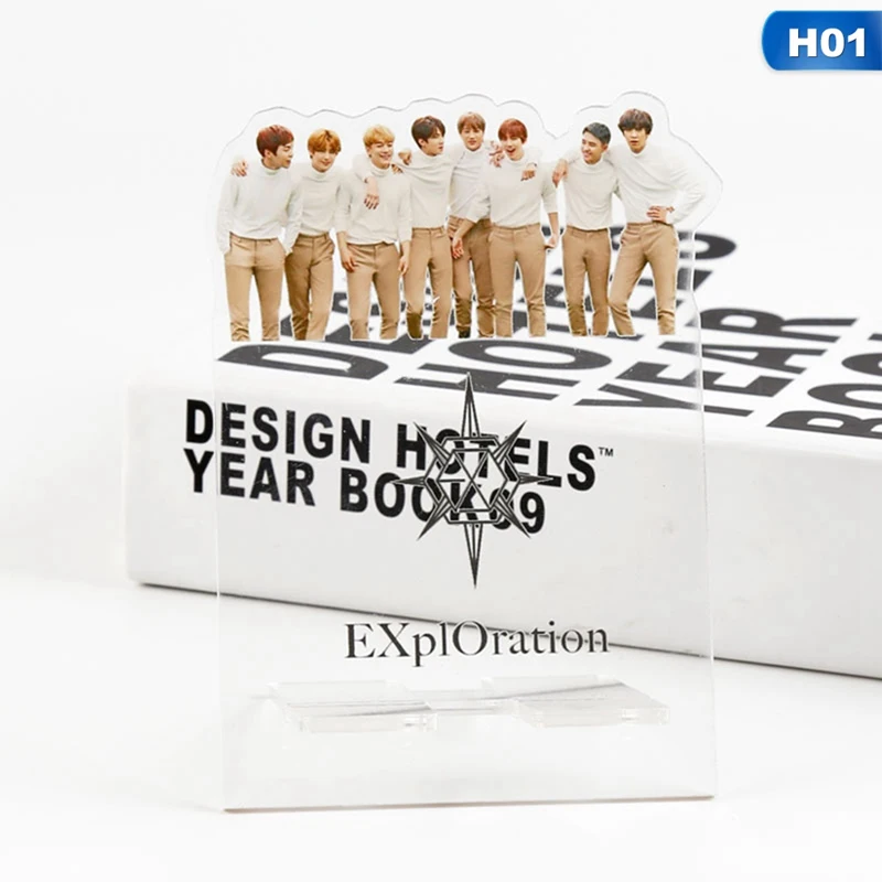 01 K-pop Star EXO baekhyun SEHUN CHANYEOL SUHO акриловая подставка для фигурок коллекция подарочный канцелярский набор - Цвет: 01