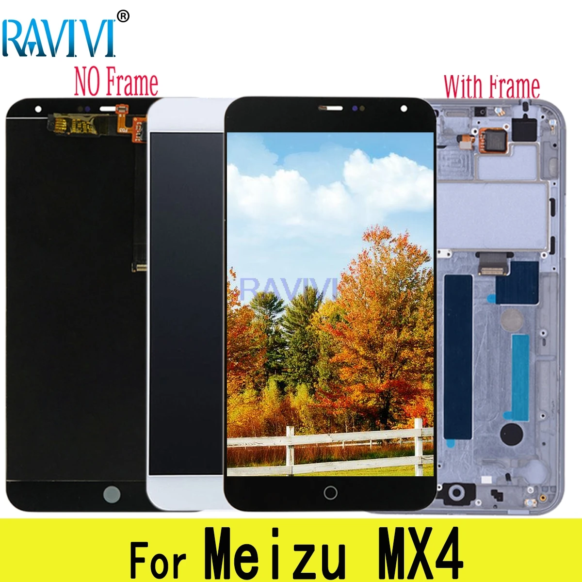 5 36 &quotMX4 ЖК дисплей для MEIZU MX4 Дисплей кодирующий преобразователь сенсорного