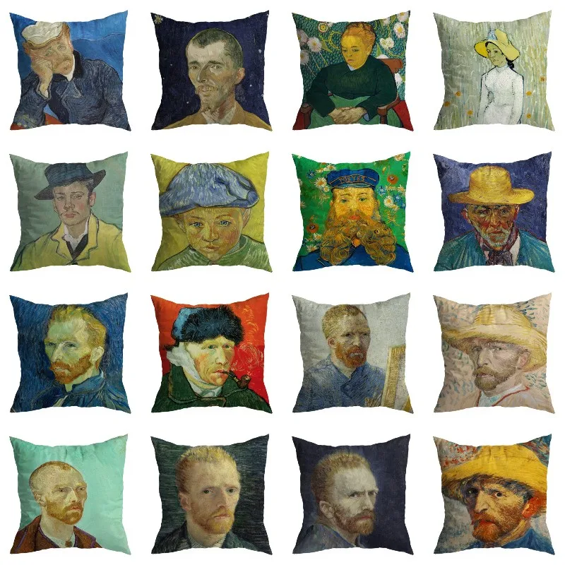 

Чехол для подушки 45*45 см с рисунком масляной живописи