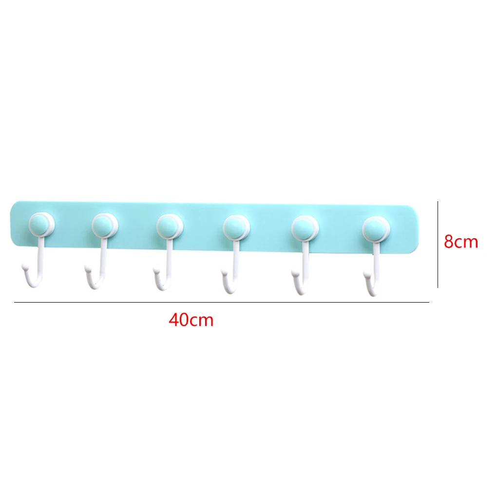 

Rotatable Wall Mounted Adhesive Hook Plastic Coat Towel Hats Keys Scarf Hanging Rack Home Storage Hanger
